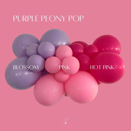 Pink & Purple Balloon Garland Kit: Birthday Party Decor