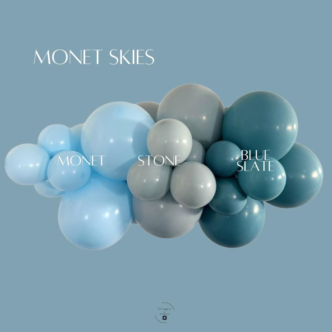 Blue Balloon Garland Kit: Ocean Theme Party Decor