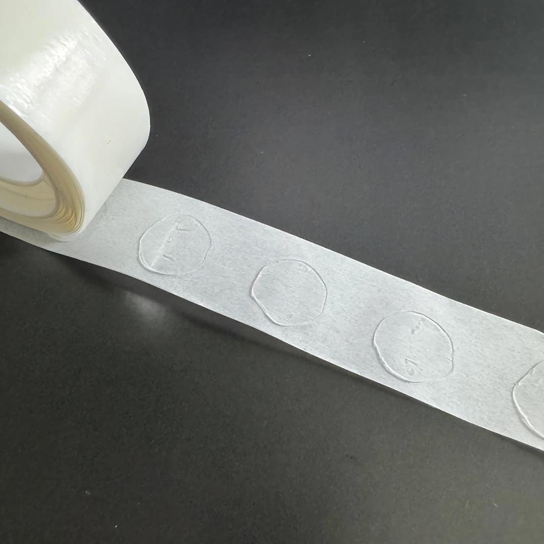 Adhesive Circles for Garland Installation