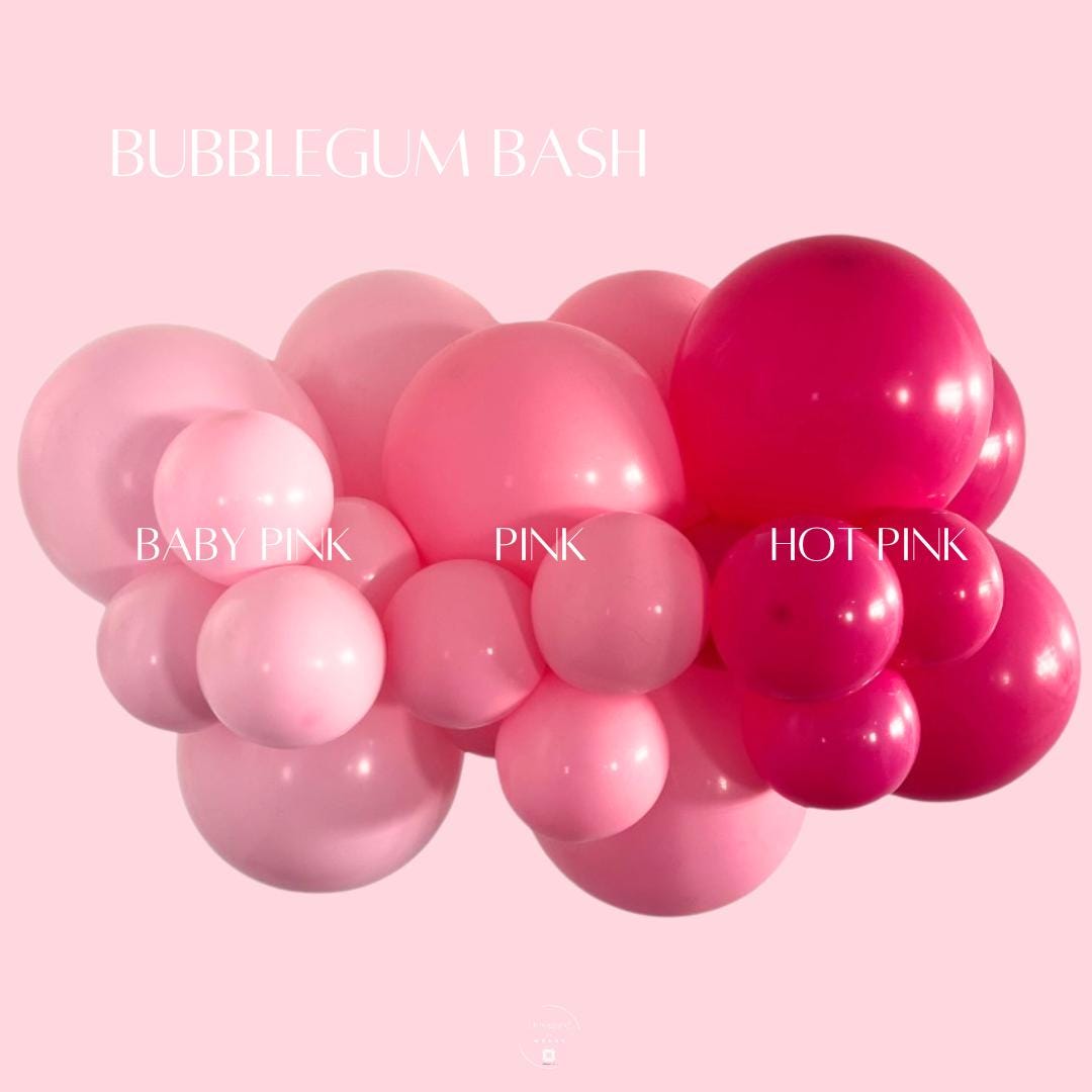 Pink Balloon Garland Kit: DIY Baby Shower Party Decor