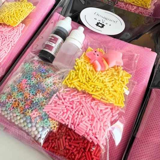 DIY Slime Kit: Pink Party Favor, Kids Birthday Activity