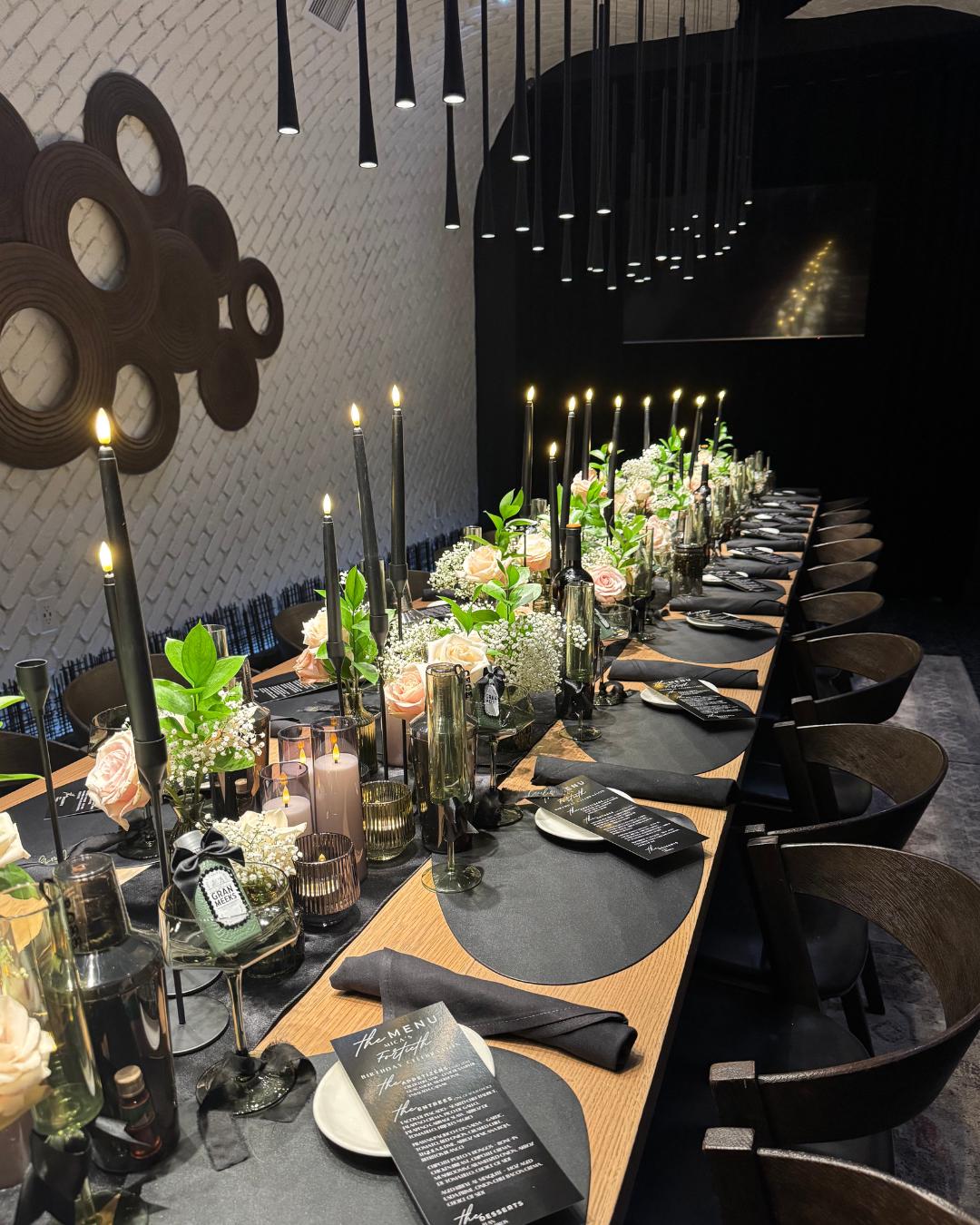 A Tini Bit Older Martini Party Decor Kit: Custom Wine Charms & Cake Topper