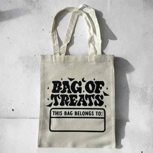 Halloween Trick or Treat Tote