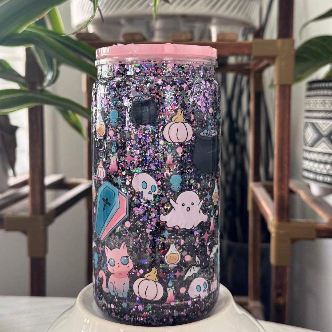 Pumpkin Sparkle Snow Globe Tumbler