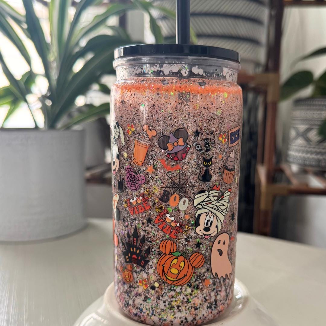Pumpkin Candy Corn Spooky Iced Coffee Cup Gift