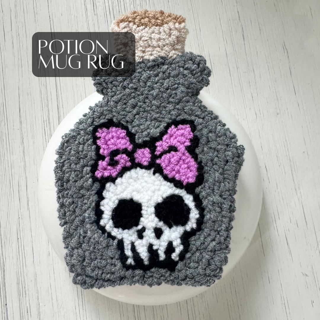 Crochet Halloween Mug Rug: Spooky Coaster, Coffee Lover Gift