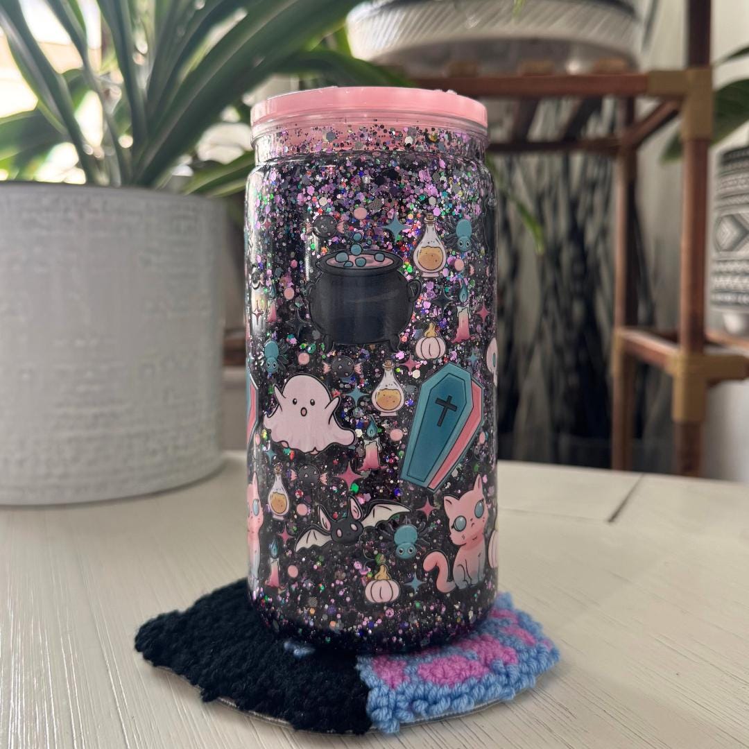 Crochet Halloween Mug Rug: Spooky Coaster, Coffee Lover Gift