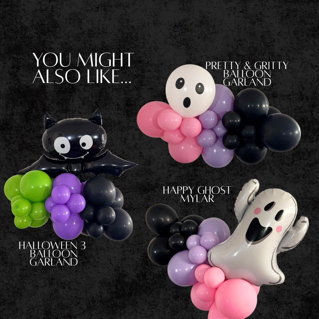 balloon garlands halloween style