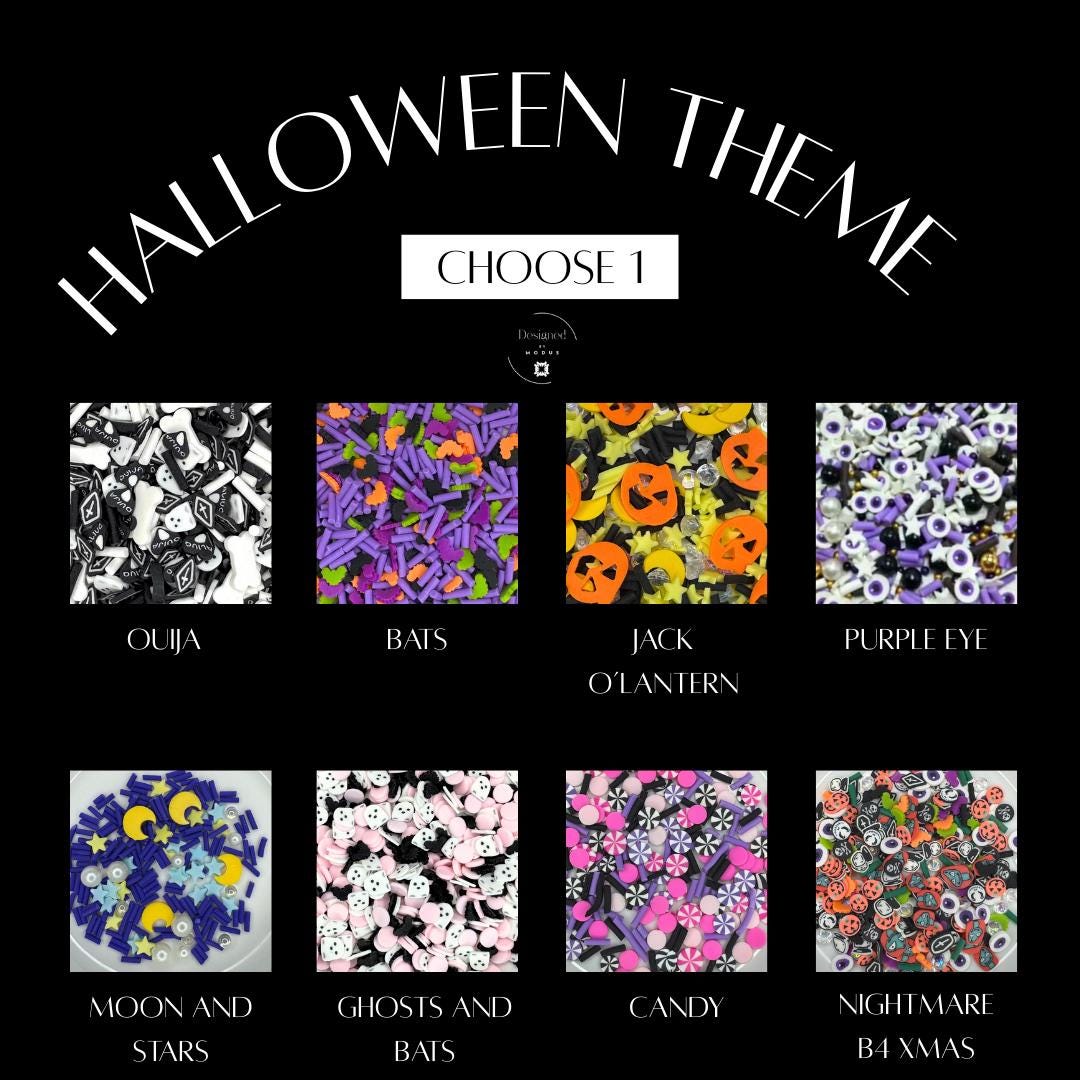 Slime Making Kit with Charms Sprinkles Apron Spooky Party Favor or Classroom Gift