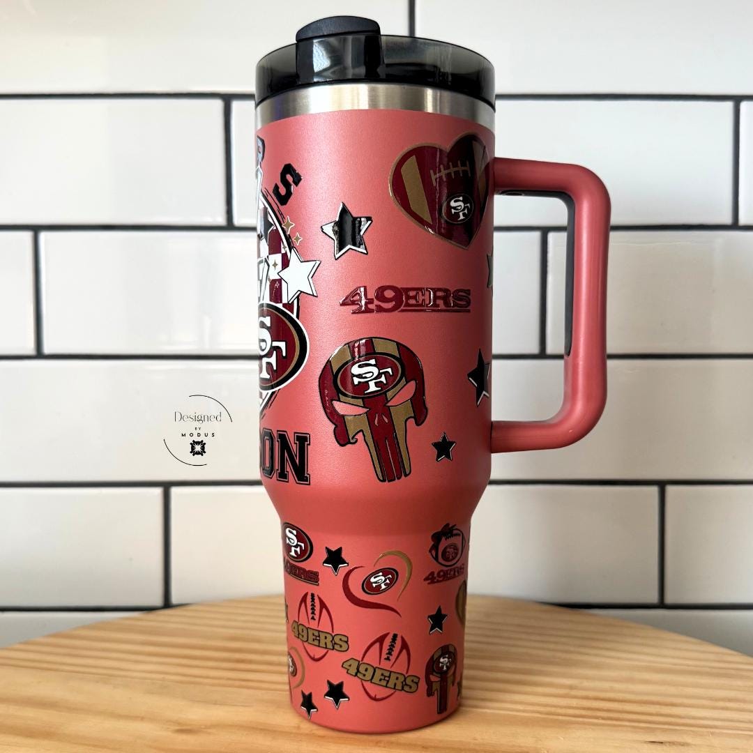 NFL Football Drinkware Game Day Tailgate Gift for 49ers Fans