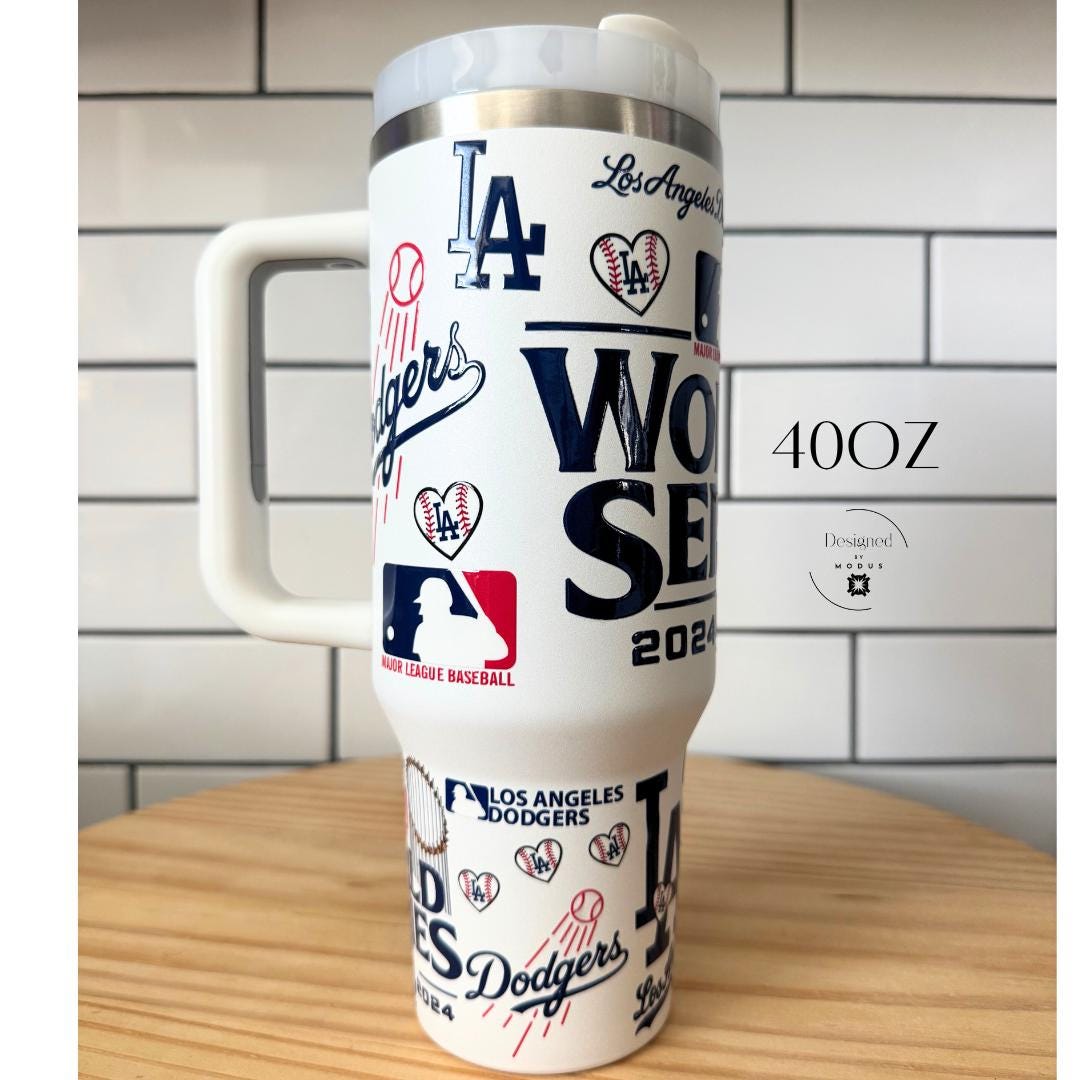 Dodgers stainless steel 40oz cup MLB baseball drinkware