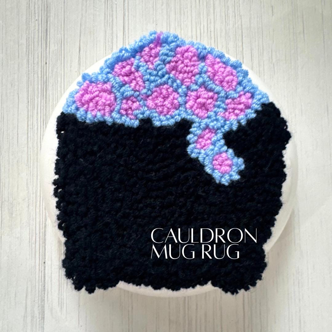 Halloween Mug Rug Cauldron