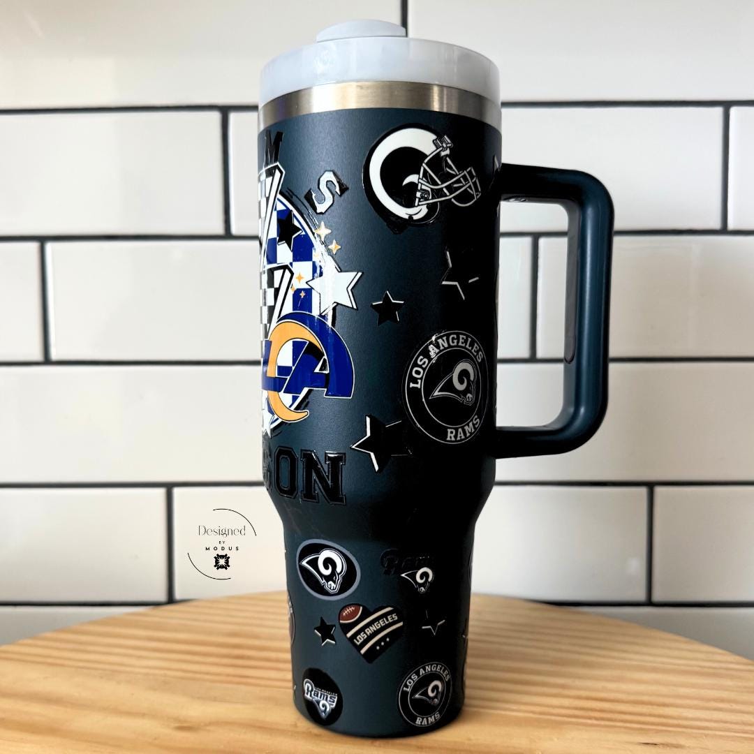 Drinkware Game Day Tailgate Party Gift for Rams Fans