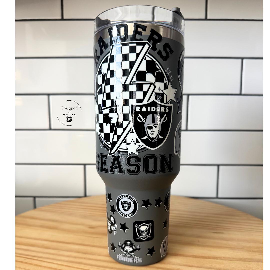 Oakland Raiders Tumbler 40oz Old School