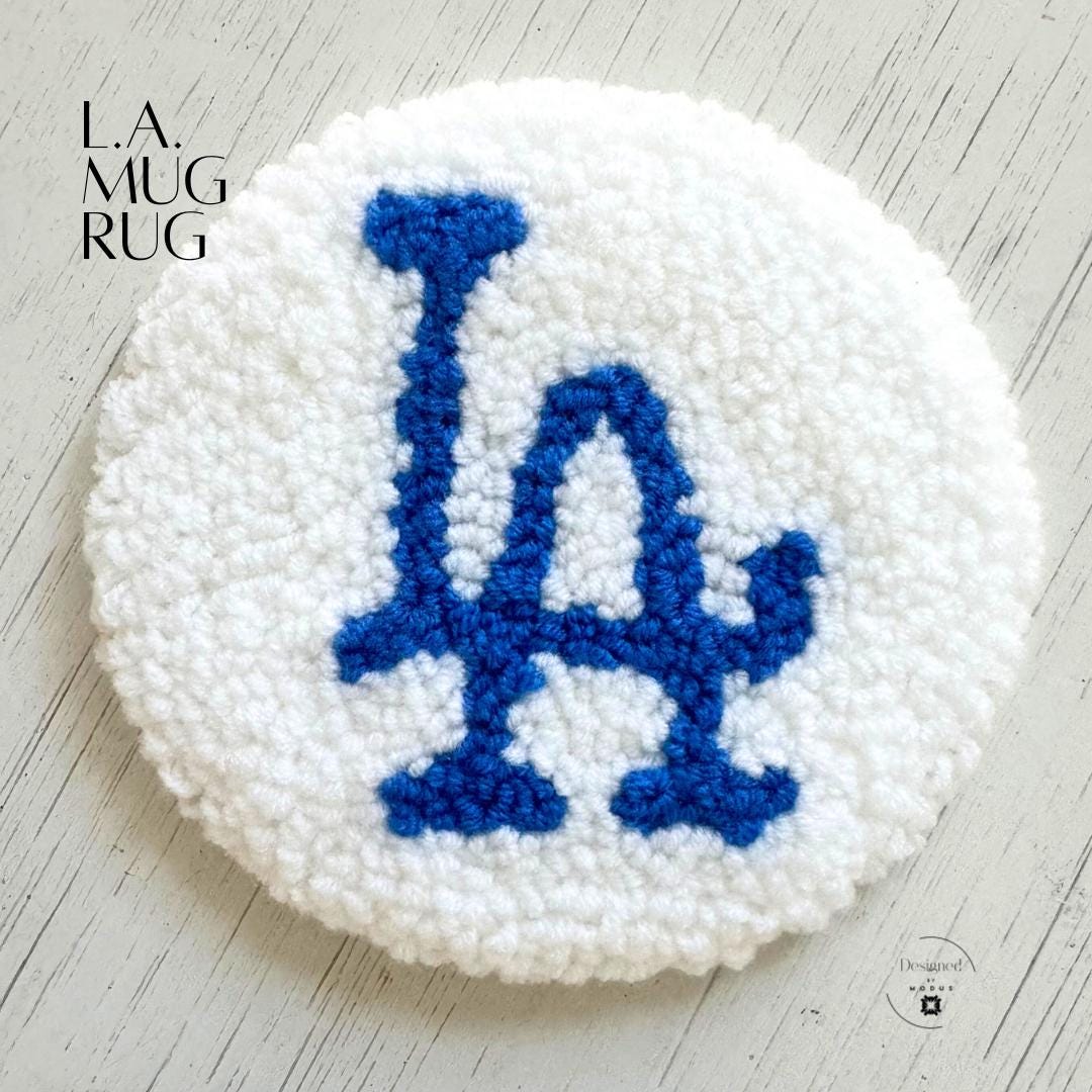 Dodgers Hello Kitty Mug Rug
