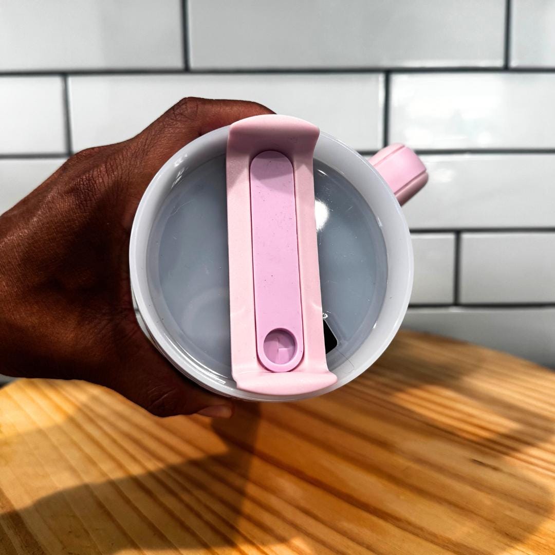 Hello Kitty Dodgers Tumbler Set: Pink Stainless Steel Mug, Pen & Keychain