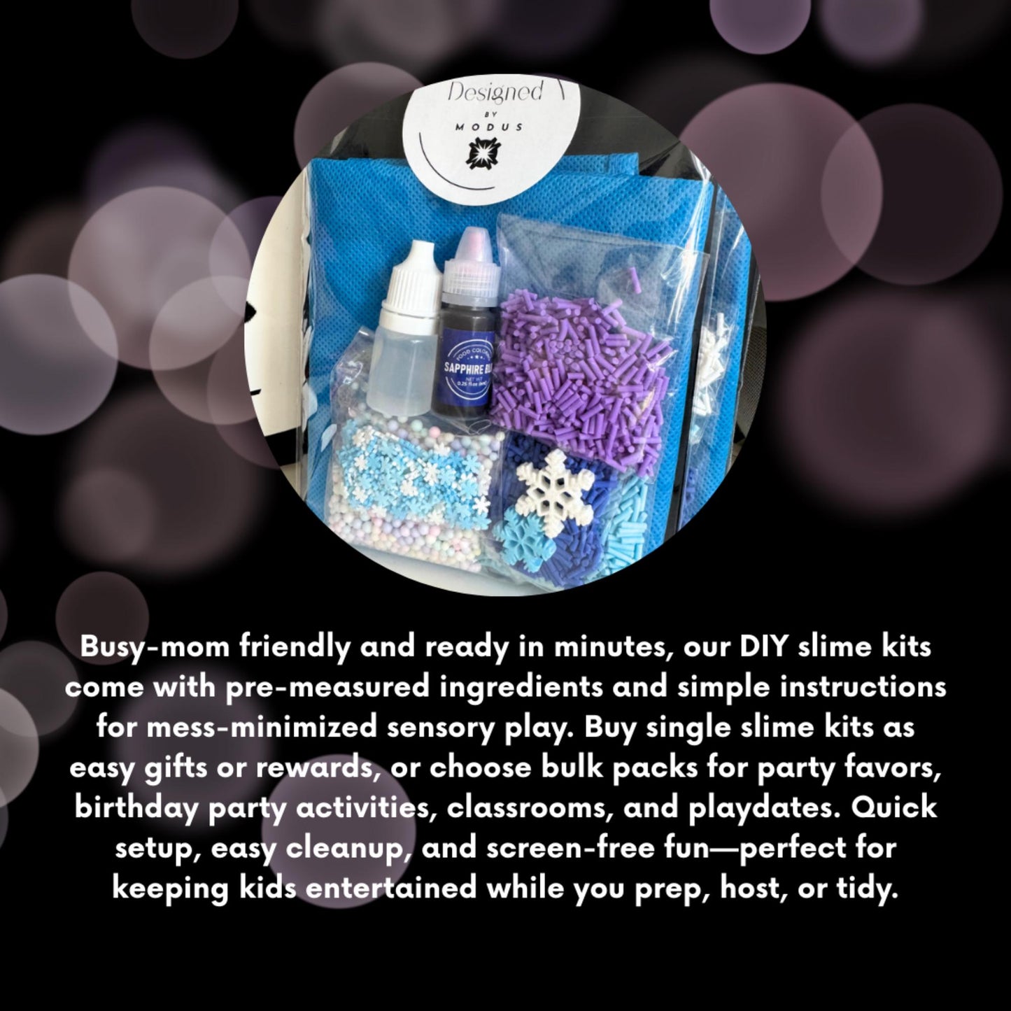 Peppermint Slime Kit: Christmas Snowman Activity with Candy Charms