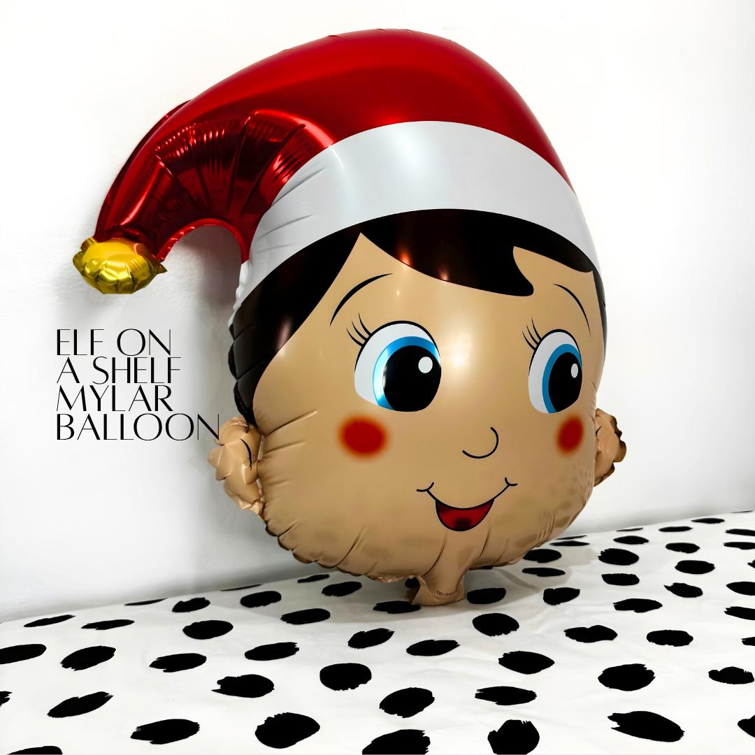 Elf on the Shelf Mylar Balloon | Christmas Holiday Party Prop