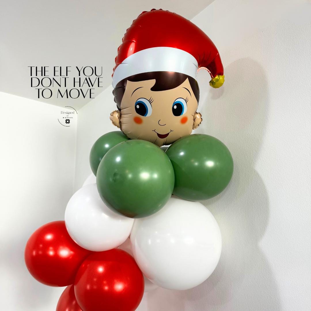 Elf on the Shelf Mylar Balloon | Christmas Holiday Party Decor