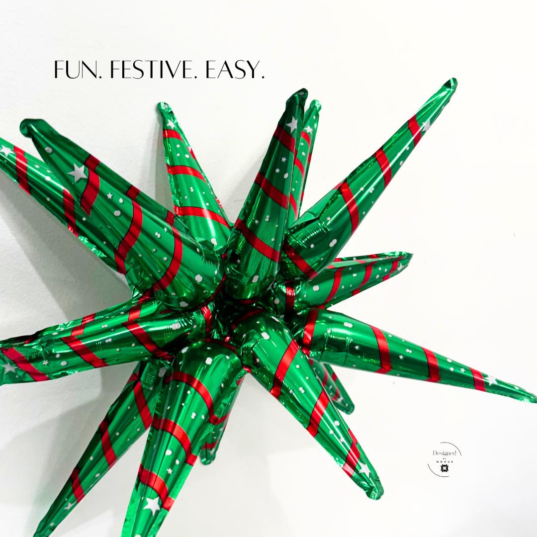 Iridescent Snowflake Mylar Balloon | Winter Wonderland Decor