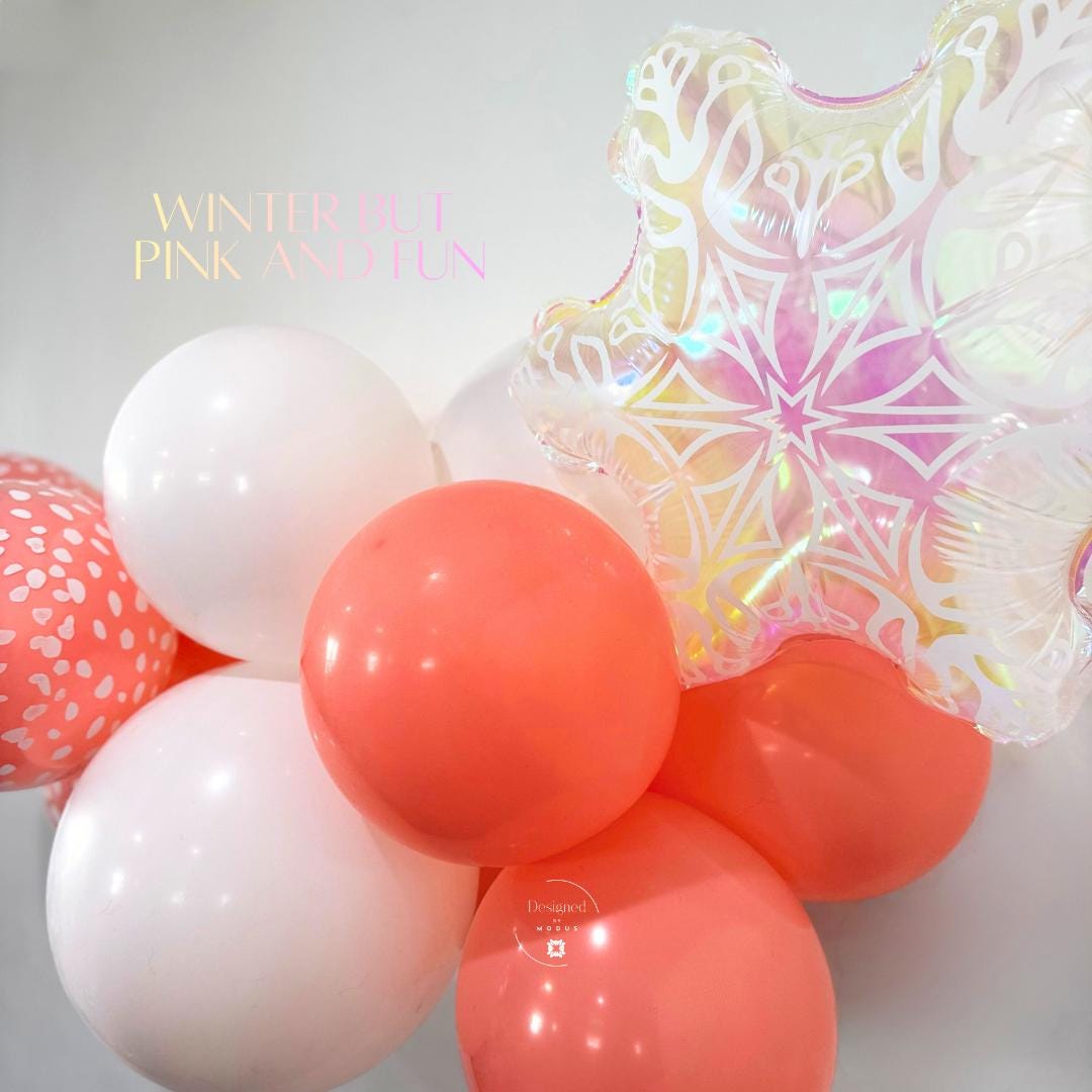 Iridescent Snowflake Mylar Balloon | Winter Wonderland Decor
