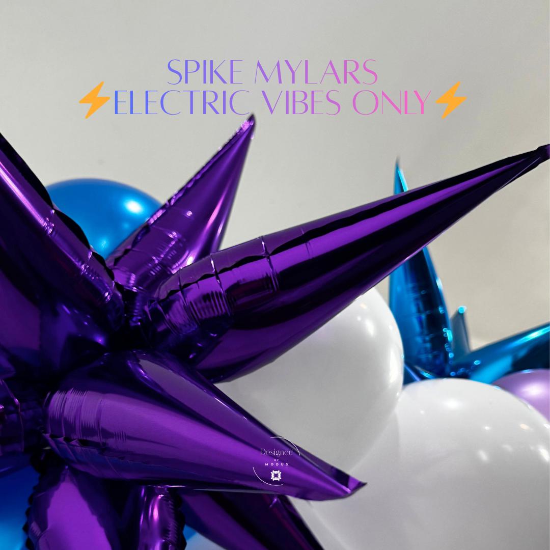 K-Pop Party Balloon Garland Kit: Purple, Blue, White with Starburst