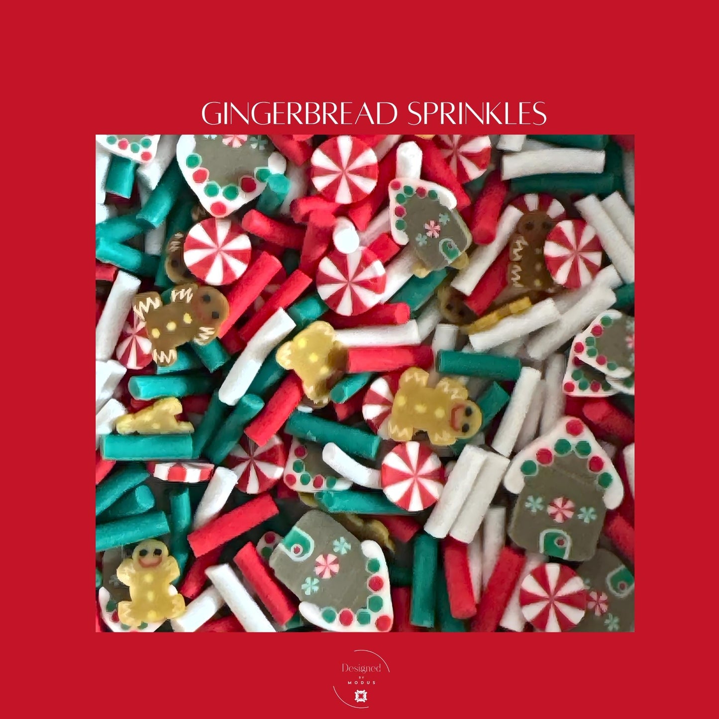 Gingerbread Christmas Slime Kit: Non-Toxic Sensory Craft with Sprinkles