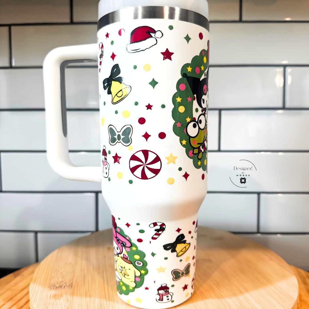 Hello Kitty Christmas Tumbler Cup | Cute Winter Travel Mug for Hot Cocoa  and coffee | Festive Gift for Friends & Stocking Stuffers
