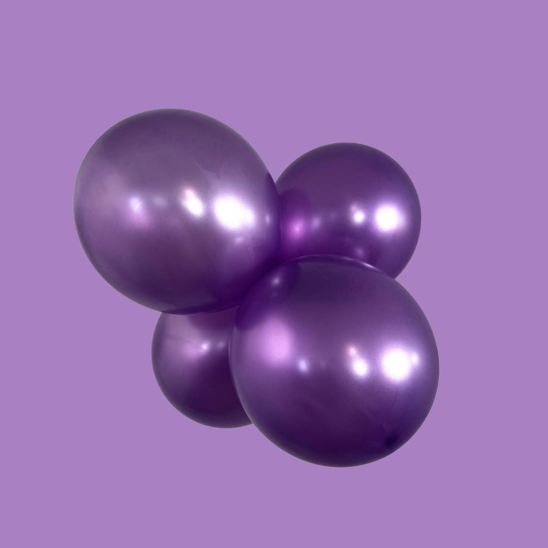 Lilac Balloon Cluster