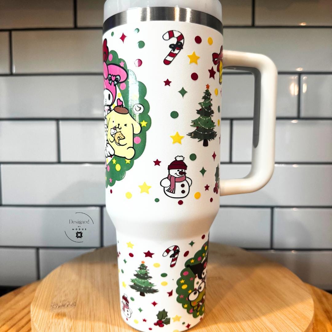 Hello Kitty Christmas Tumbler Cup | Cute Winter Travel Mug for Hot Cocoa  and coffee | Festive Gift for Friends & Stocking Stuffers