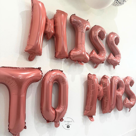 Rose Gold Miss to Mrs Balloons – Bachelorette Party Decor