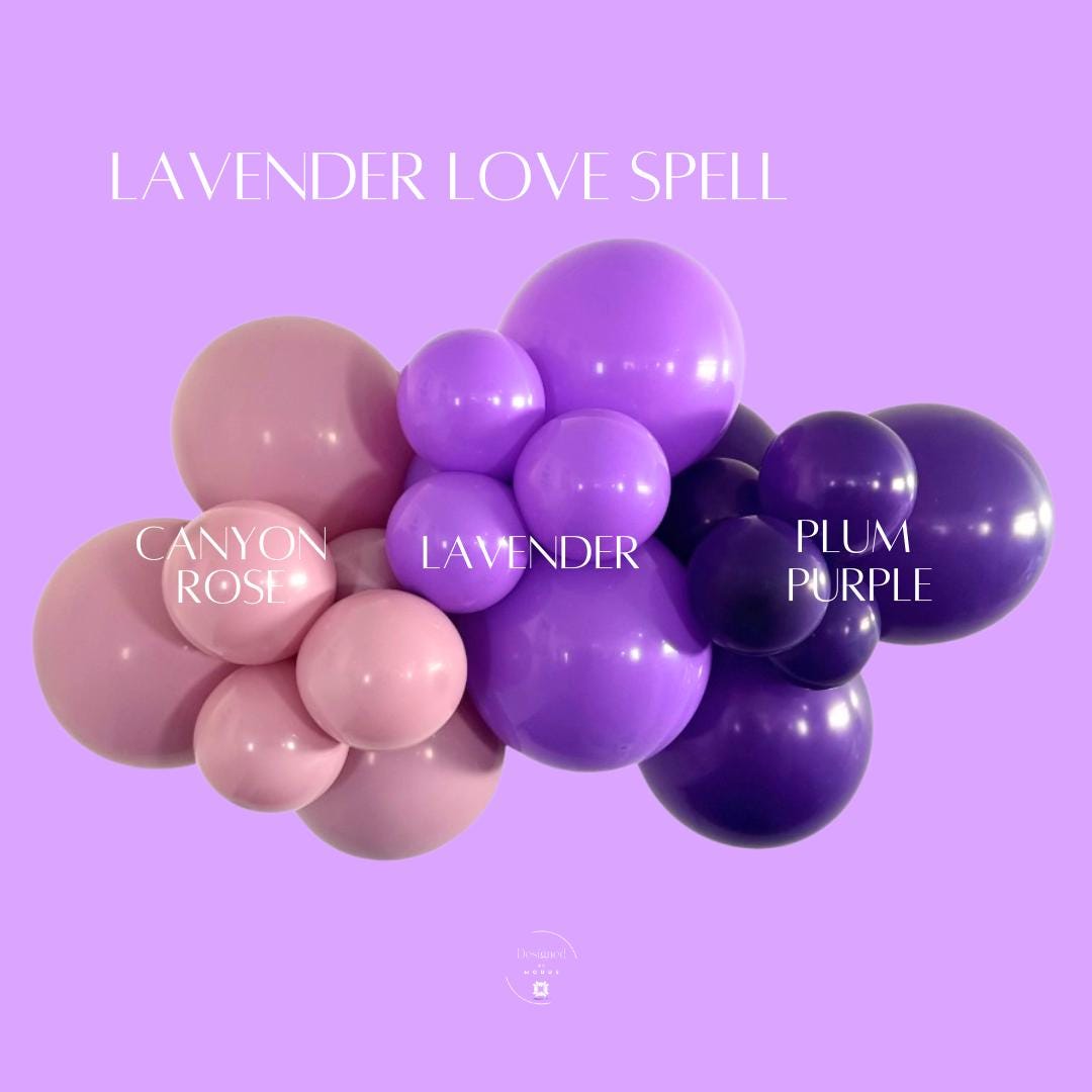 Purple Balloon Garland Kit: Lavender, Plum, Rose Party Arch