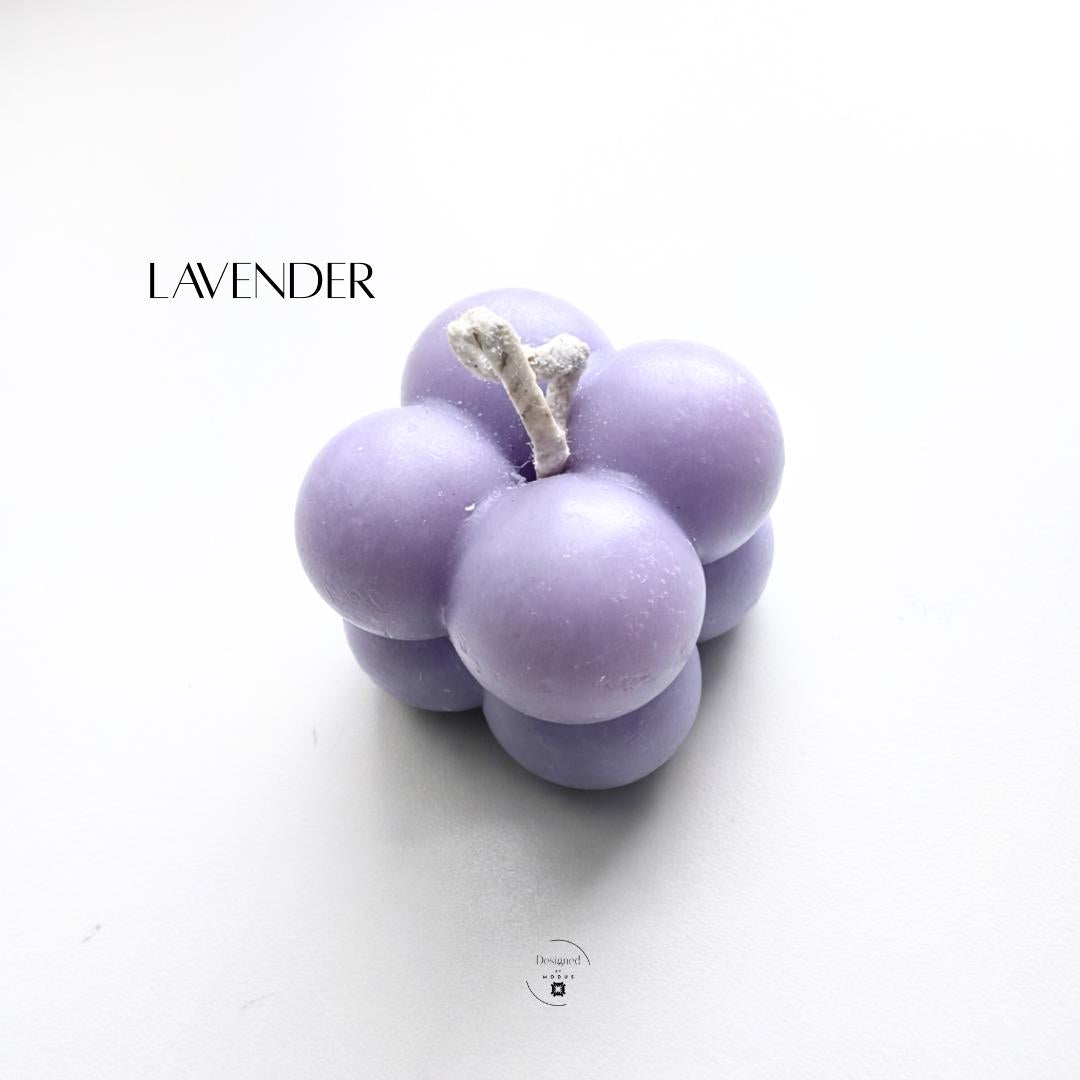 Cloud Shape Candle Mini Bubble Design Wax Cotton Wick Unscented Small Size Pastel Colors Collection Pink Yellow Purple Blue Peach Options Aesthetic Room Decoration Spring Season Accent Easter Basket Filler Cute Miniature Present Perfect