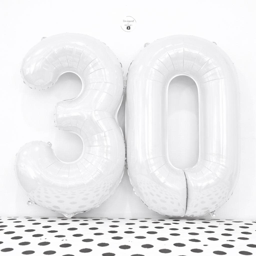 Silver Number Balloon Birthday Decoration Photo Prop Milestone Party Foil Number Five Air Fill Display Accessory Modern Design Anniversary
