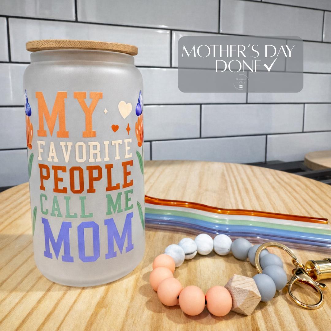Mothers Day Gift Teachers Appreciation Nurse Tumbler Glass Reusable Bamboo Lid Straw Included Wristlet Keychain Tarot Card Frog Mystical