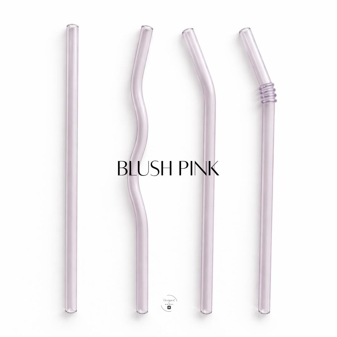 Cocktail Bar Accessory Reusable Glass Straw Set Smoothie Sipping Tool Eco Friendly Alternative Daily Beverage Use Sustainable Kitchen Collection Zero Waste Lifestyle Choice Colorful Options Available Multiple Colors Selection Environmental