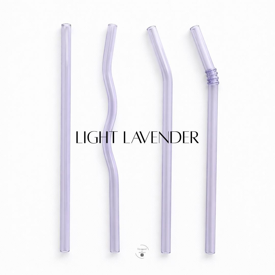 Sustainable Gift Idea Reusable Glass Straw Set Eco Friendly Alternative Plastic Free Solution Environmental Choice Colorful Options Available Multiple Colors Selection Kitchen Accessory Bar Essential Everyday Beverage Use Elegant Design