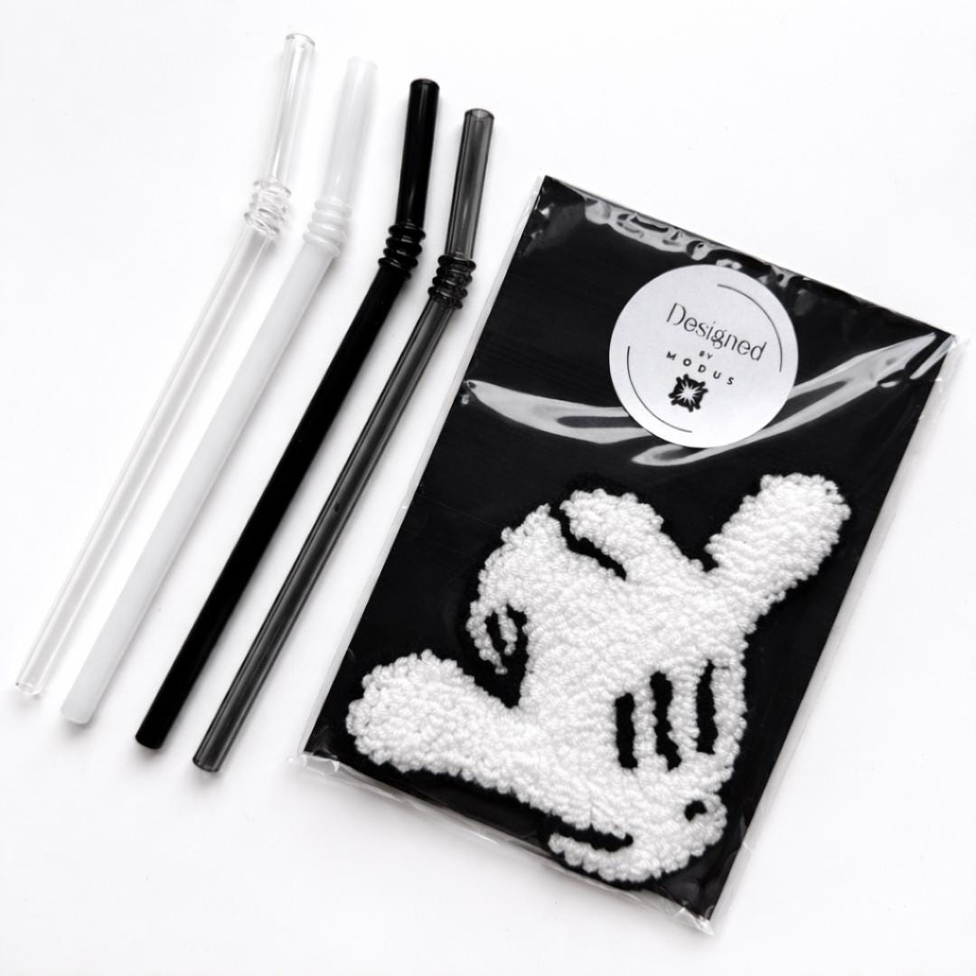 Mug Rug Coaster Punch Needle Handmade Cotton Drink Mat Coffee Table Protection Shaka Hand Gesture Hang Loose Sign Cartoon Glove White Design Black Outline Beach Vibes Coastal Style Aloha Spirit Right On Attitude Perfect Friend Gift Casual