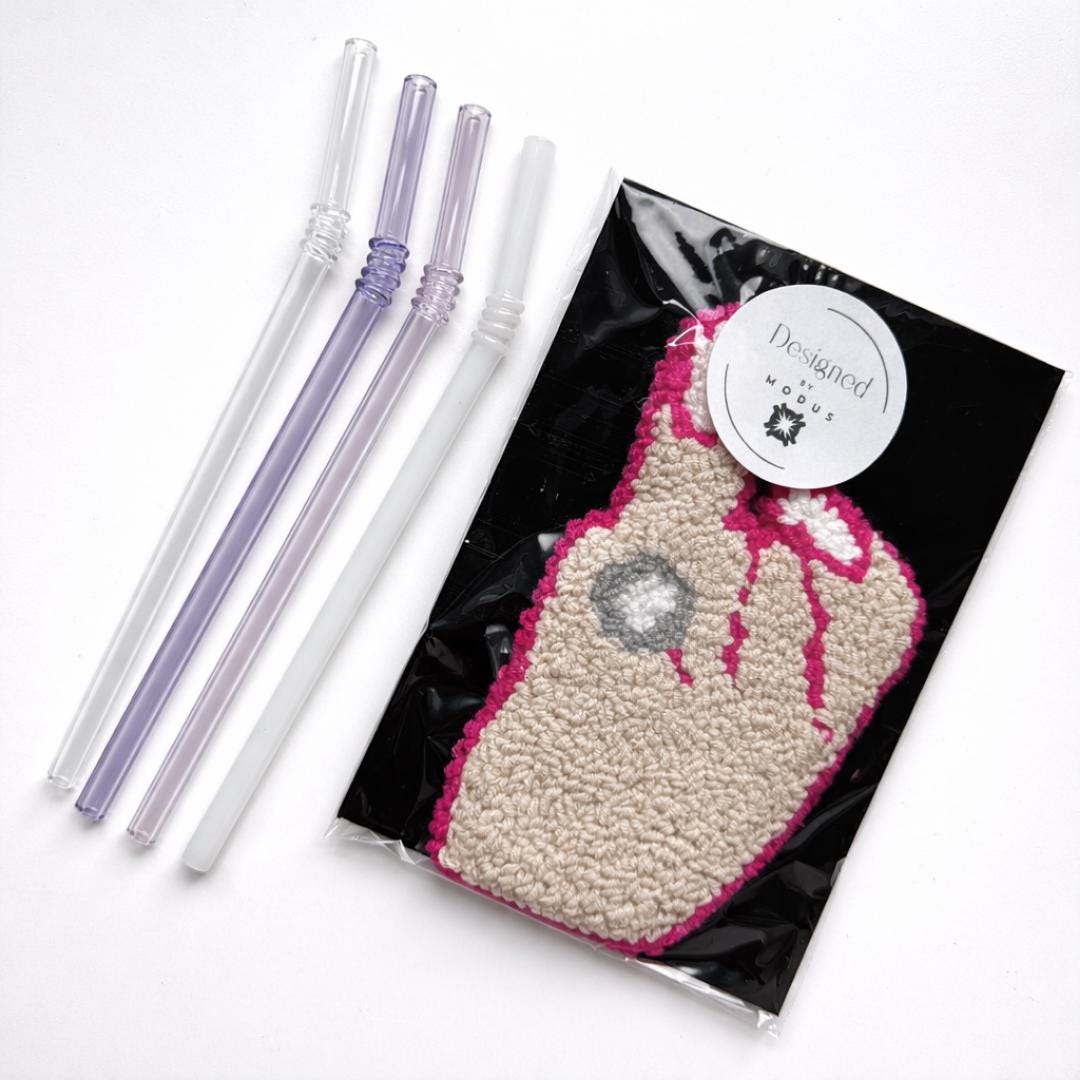 Floral Drink Mat Handmade Punch Needle Design Purple Flowers Navy Background Colorful Border Accent Mug Rug Coaster Cotton Yarn Construction Plush Textured Surface Coffee Table Protection Kitchen Counter Styling Tea Drinker Gift