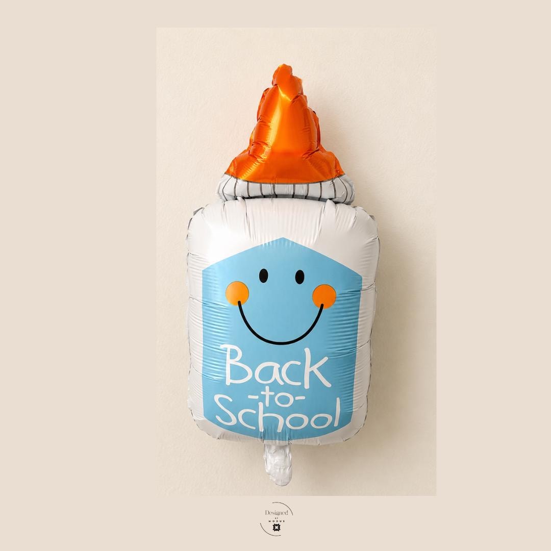 Back to School Bus Balloon Yellow Foil Mylar Shaped Inflatable Party Classroom Celebration First Day Kindergarten Student Teacher