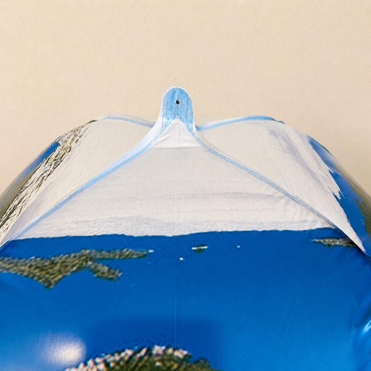 Planet Theme Birthday Celebration Party Balloon Decoration Globe Design Mylar Foil Inflatable World Map Continents Oceans Blue Water Green Land Tan Desert Display Earth Day Classroom Teacher Appreciation Gift Geography Learning Science
