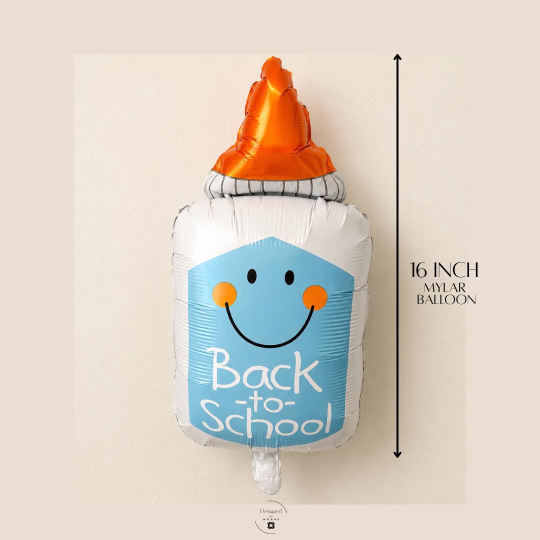 Glue Bottle Balloon Back School Teacher Appreciation Gift Classroom Party Decoration First Day Celebration Student Supply Mylar Foil Smiling