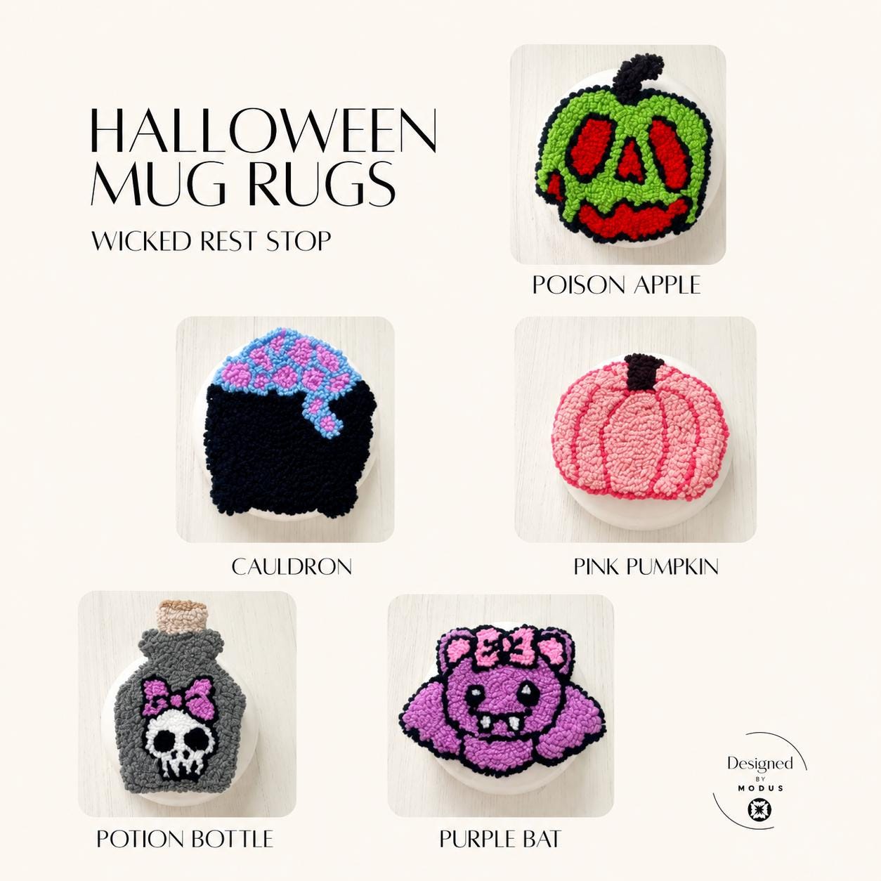 Crochet Halloween Mug Rug: Spooky Coaster, Coffee Lover Gift