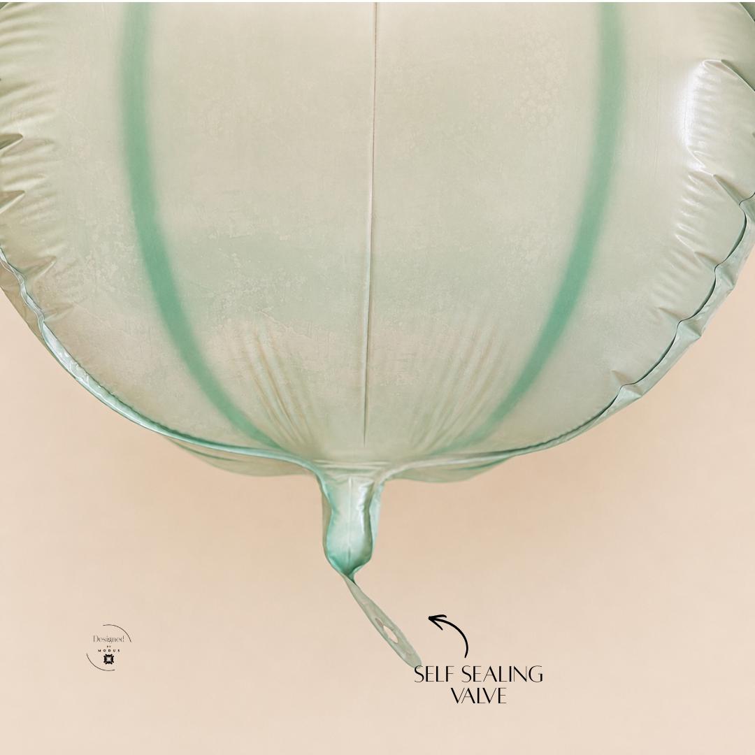 Green Pumpkin Balloon Neutral Fall Birthday Party Decoration Sage Mylar Foil Balloon Brown Stem Pumpkin Patch Baby Shower Halloween Thanksgiving Decor 14 x 10 Inch