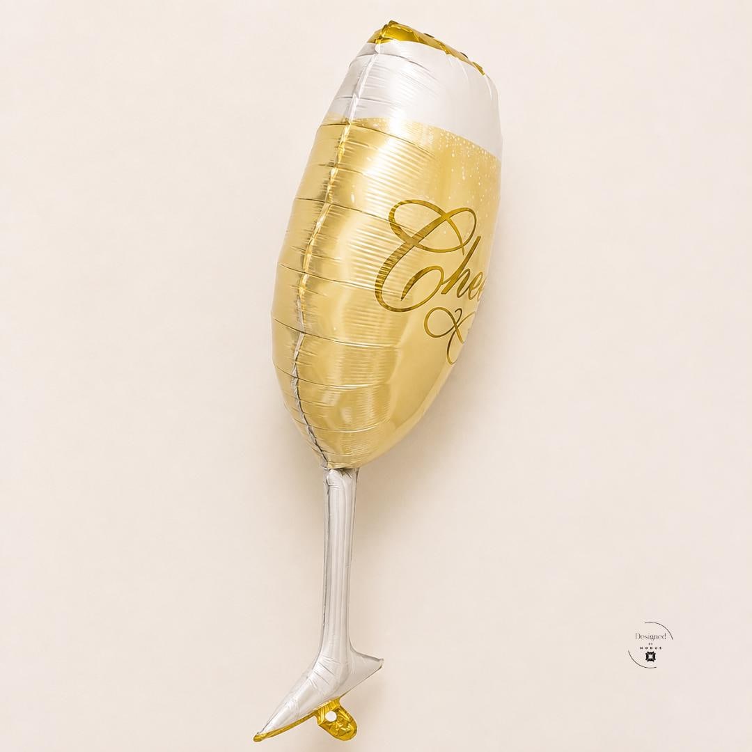 Champagne Glass Balloon Wedding Centerpiece Bridal Shower Engagement Party Birthday Celebration Anniversary Gift Bachelorette Event Standing