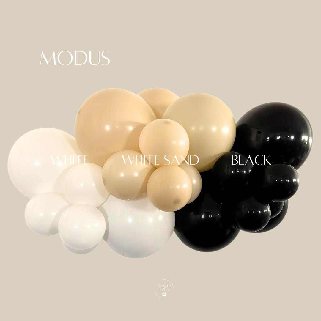 Halloween Balloon Arch Kit Black White Beige Neutral Party Decor Striped Pumpkins Black Witch Hats Candy Balloons Oversized Bow Decoration