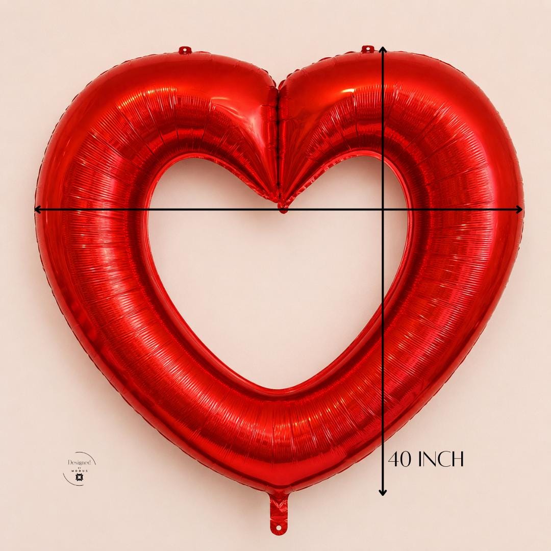 Red Heart Balloon Wedding Decoration Anniversary Party Engagement Celebration Bridal Shower Romantic Gift Valentine Day Jumbo Foil Mylar