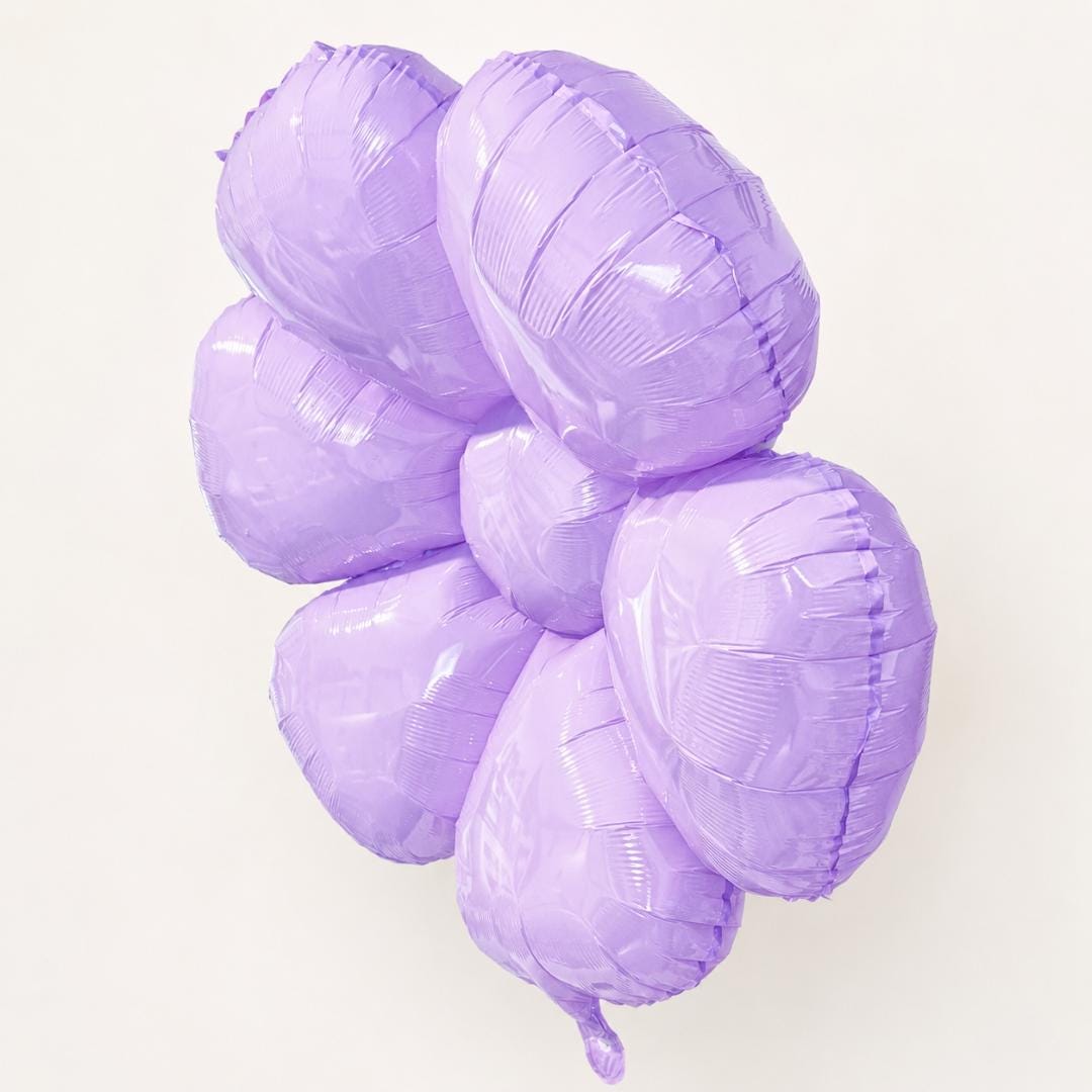 32 Inch Lavender Flower Balloon Purple Mylar Six Petal Floral Decoration Groovy Birthday Party Spring Shower Balloon Garland Decor