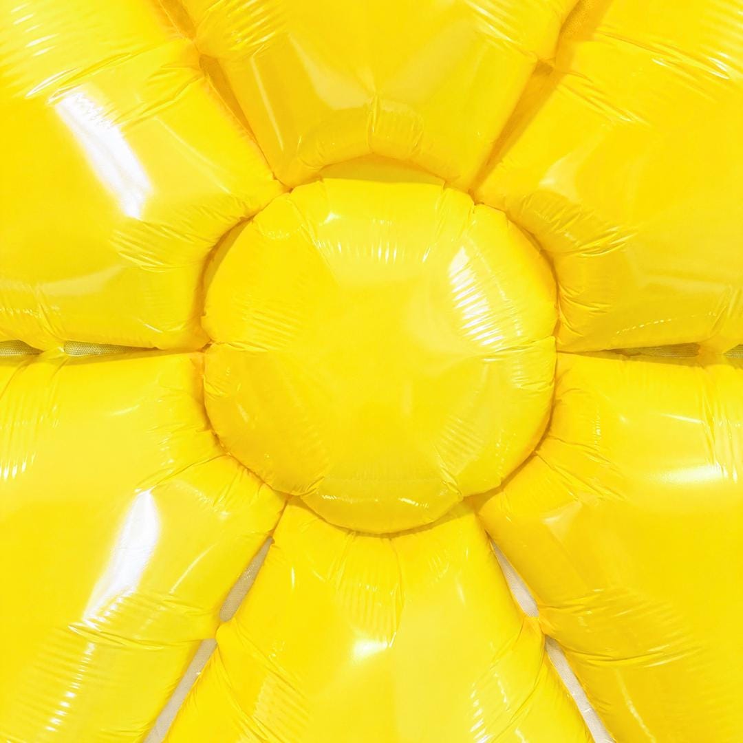 Oversized Yellow Flower Balloon Mylar Floral Birthday Party Decoration Baby Shower Spring Garden Party Dessert Table Photo Backdrop