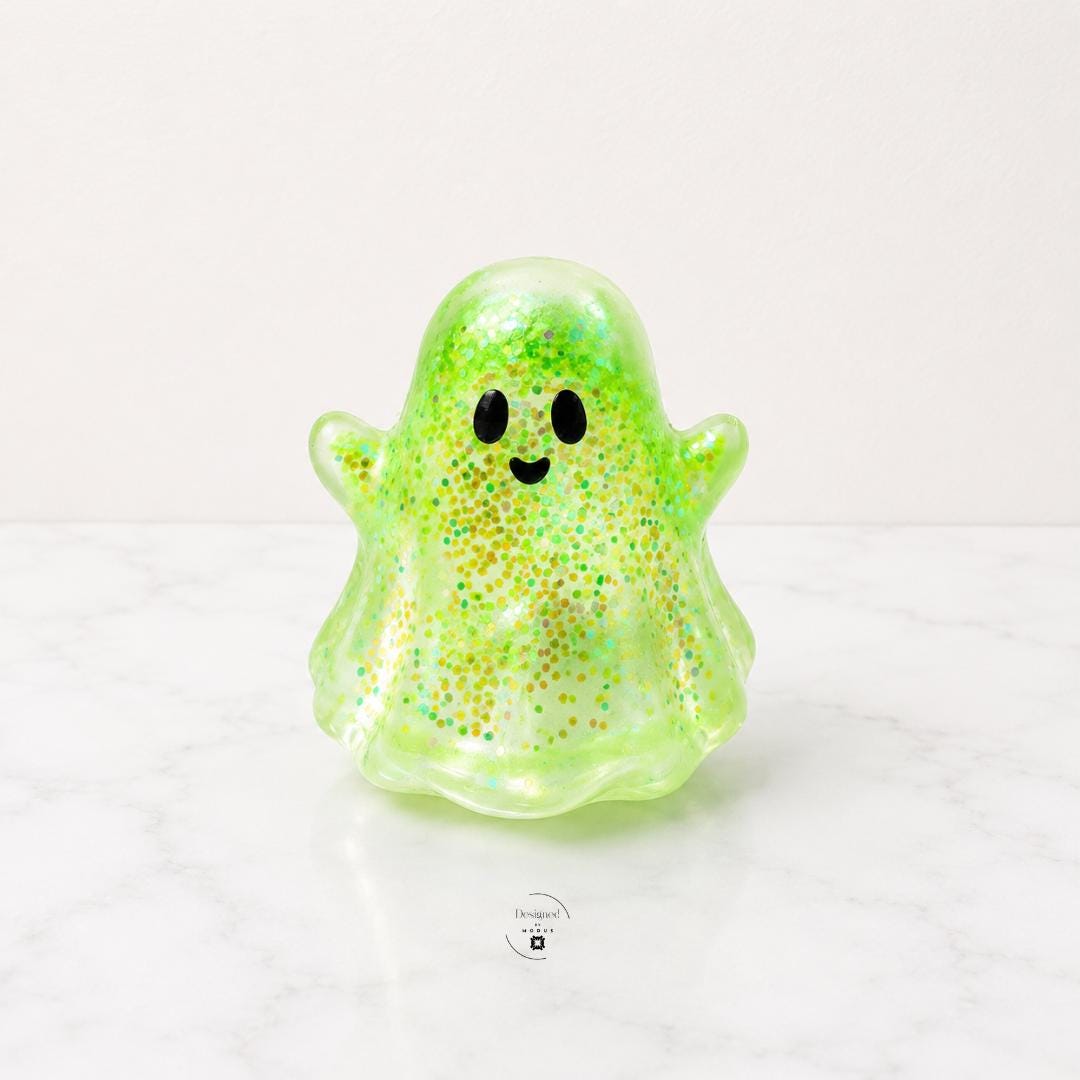 Squishy Fidget Toy Halloween Party Favor Set Sensory Play Item Kid Friendly Gift Pack Pumpkin Ghost Bat Character Options Glitter Filled Translucent Design Non Toxic Rubber Squeeze Toy Certified Safe Material Perfect Classroom Reward Goodie